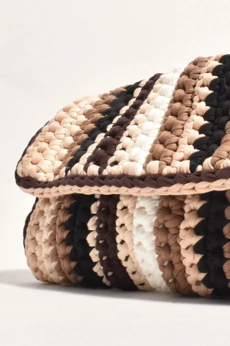 KATARINA FABRIC PLAITED CLUTCH BAG (Multi)
