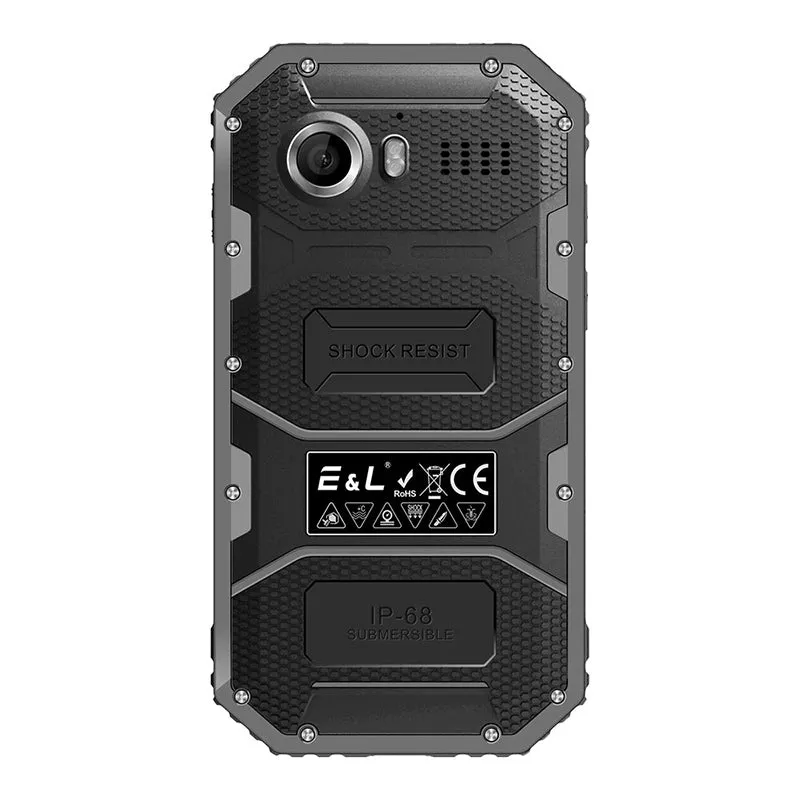 Ken Xin Da W6 Rugged Smartphone - IP68, Dual SIM, 4G, Quad Core CPU, Shock Proof, Android 6.0 (Black)