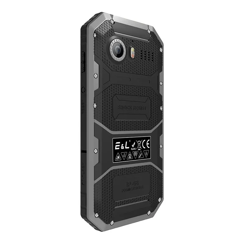 Ken Xin Da W6 Rugged Smartphone - IP68, Dual SIM, 4G, Quad Core CPU, Shock Proof, Android 6.0 (Black)
