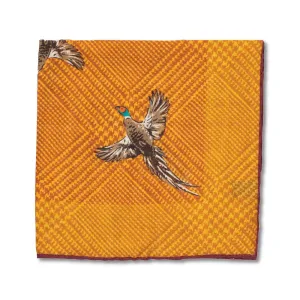 Kevin's Finest 100% Silk Pheasant Pocket Square