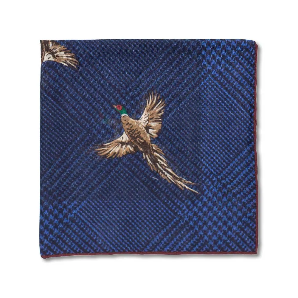 Kevin's Finest 100% Silk Pheasant Pocket Square