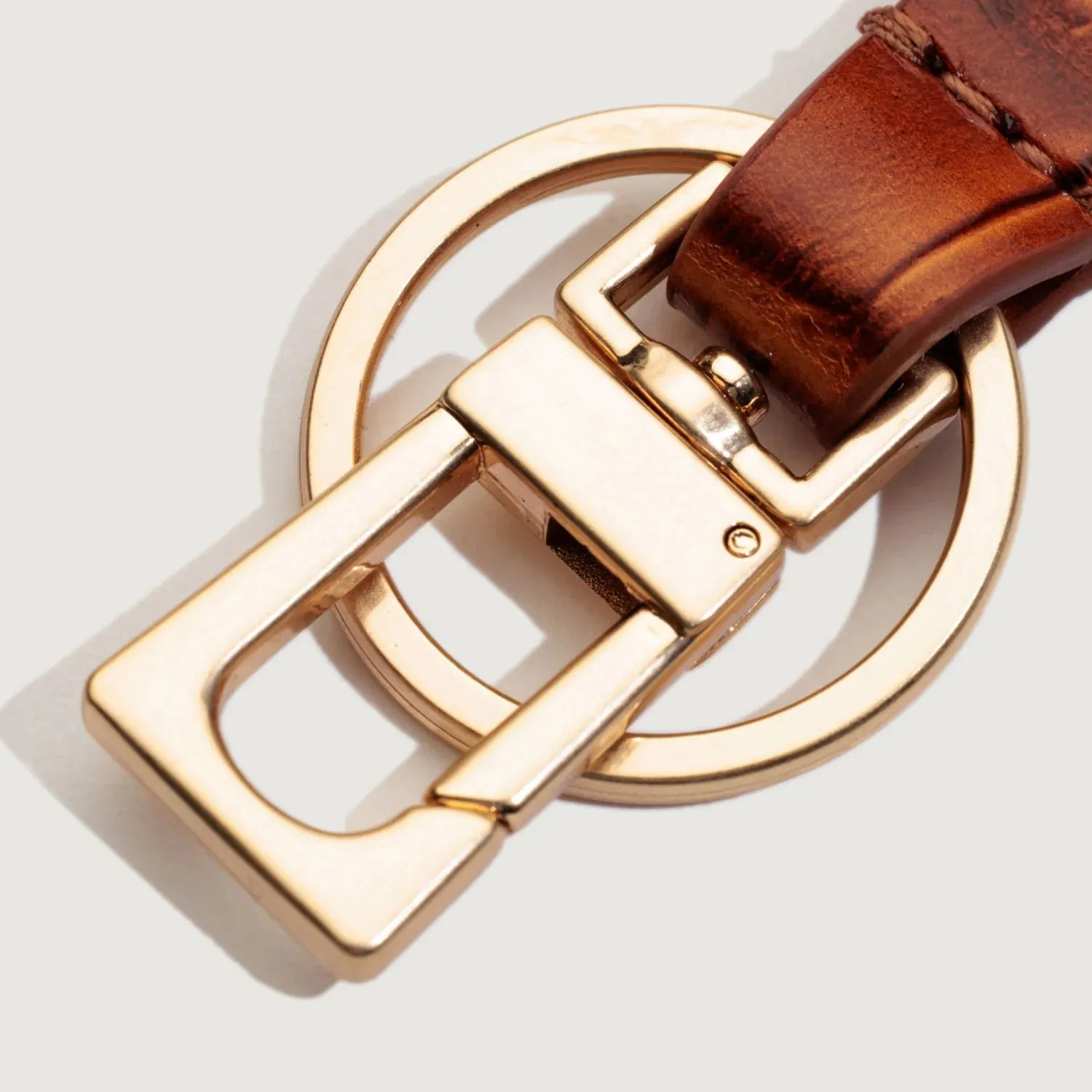 Key Fob | Apricot Croc