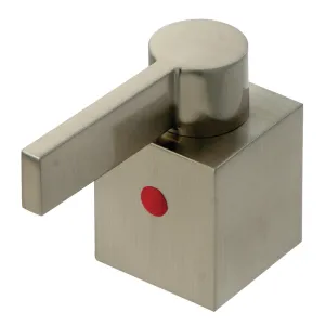 Kingston Brass KBH8668NQLH Zinc Alloy Lever Handle (Hot Side), Brushed Nickel
