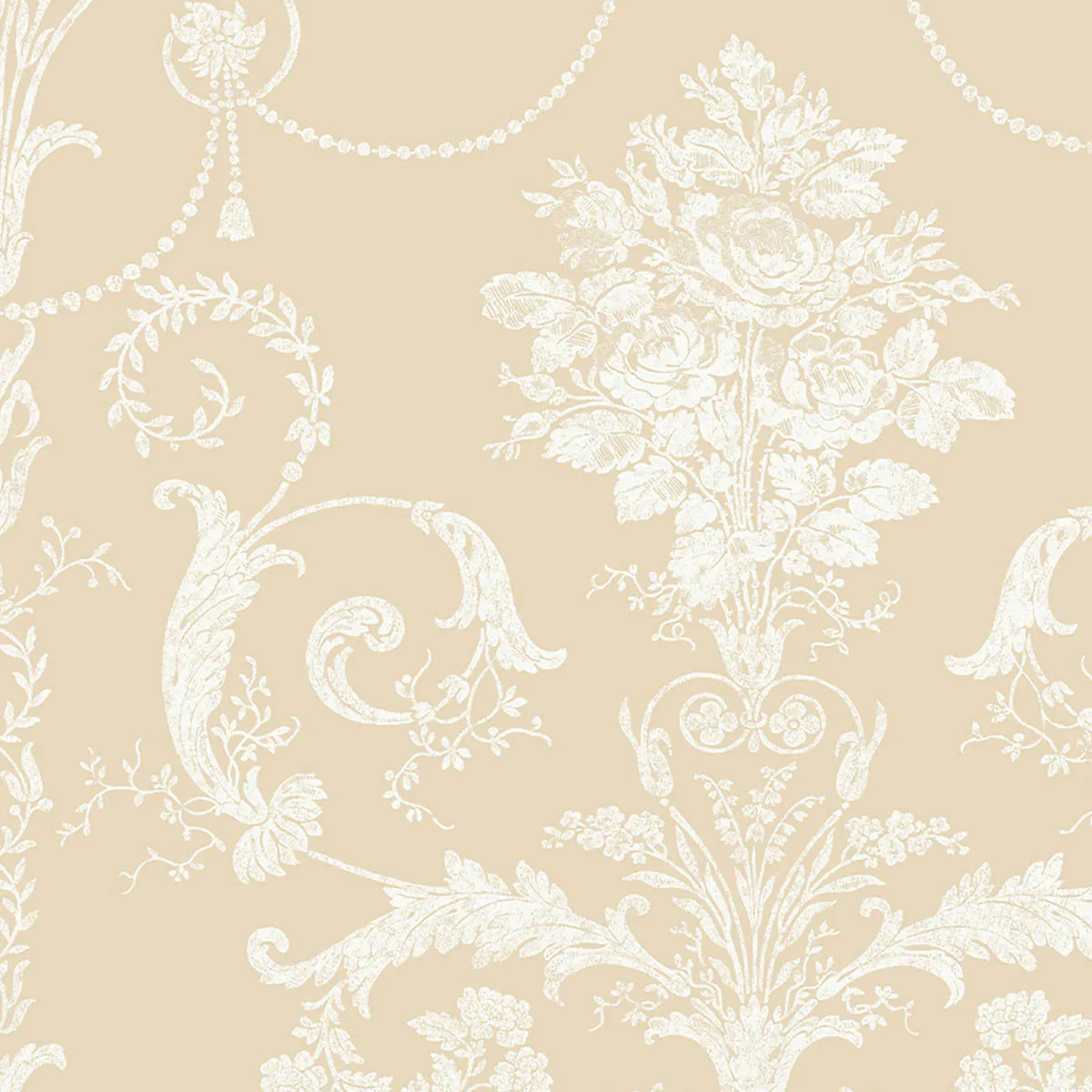 Laura Ashley Wallpaper Matt Josette Linen Damask Smooth Washable 5.2m²