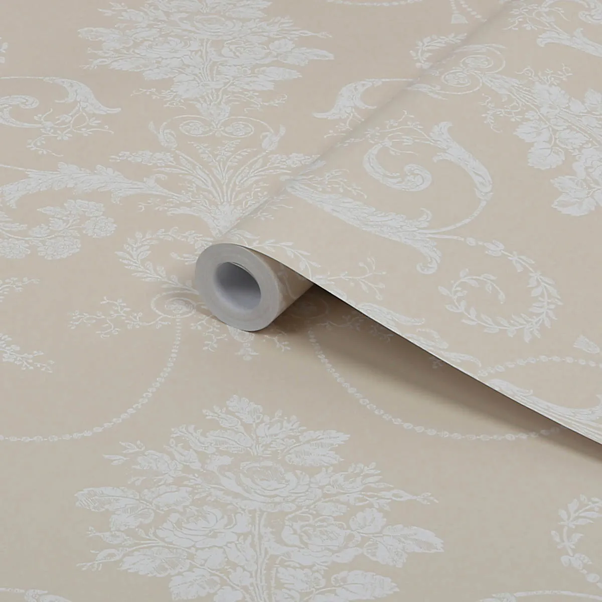 Laura Ashley Wallpaper Matt Josette Linen Damask Smooth Washable 5.2m²