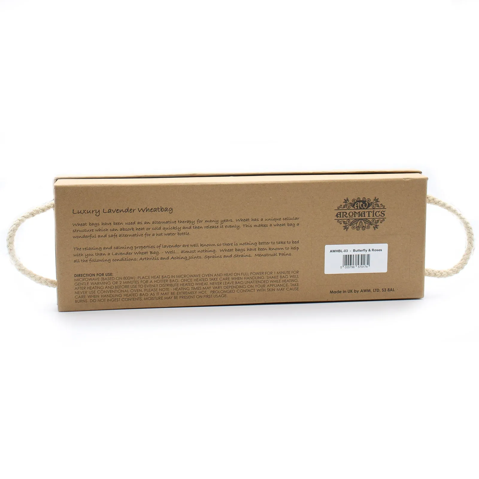 Lavender Eye Pillow in Gift Box - Butterfly & Roses