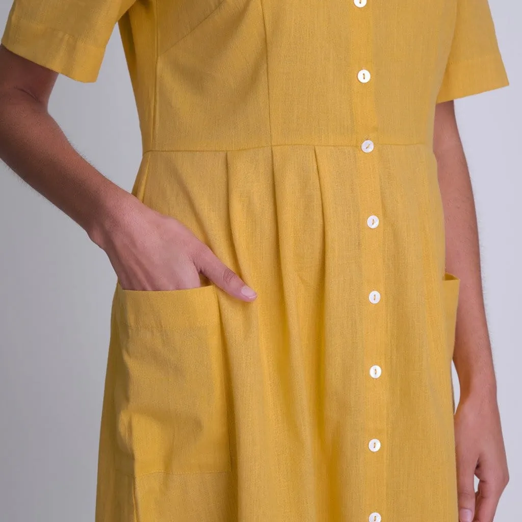 Lena Cotton & Linen Day Dress | Mango