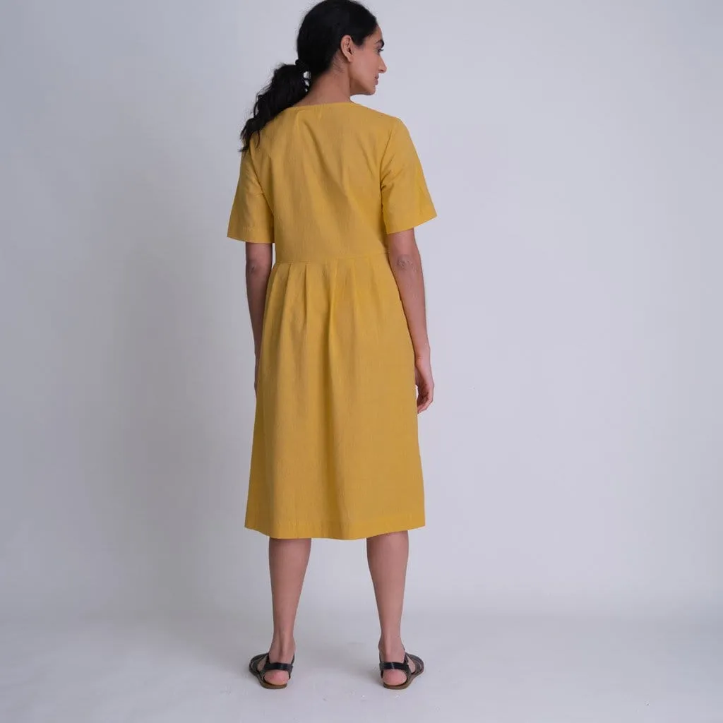Lena Cotton & Linen Day Dress | Mango