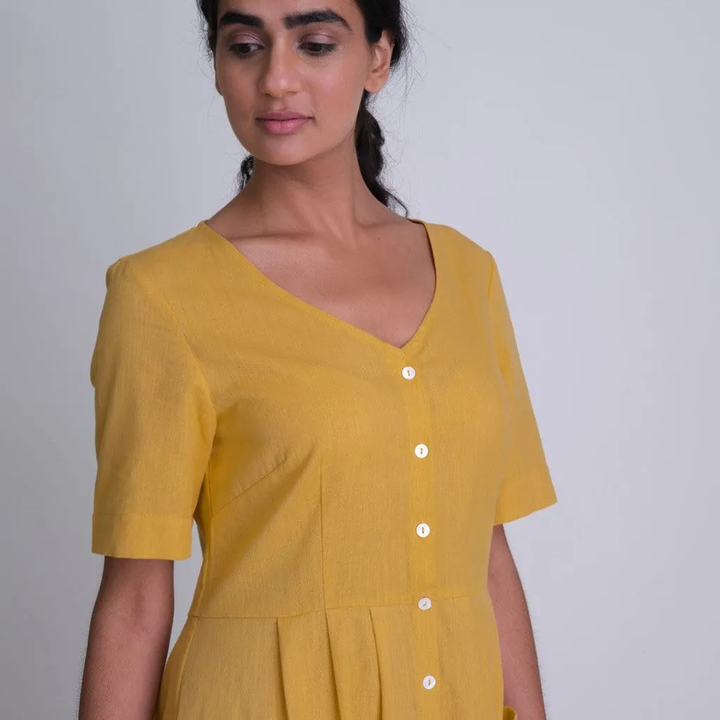 Lena Cotton & Linen Day Dress | Mango