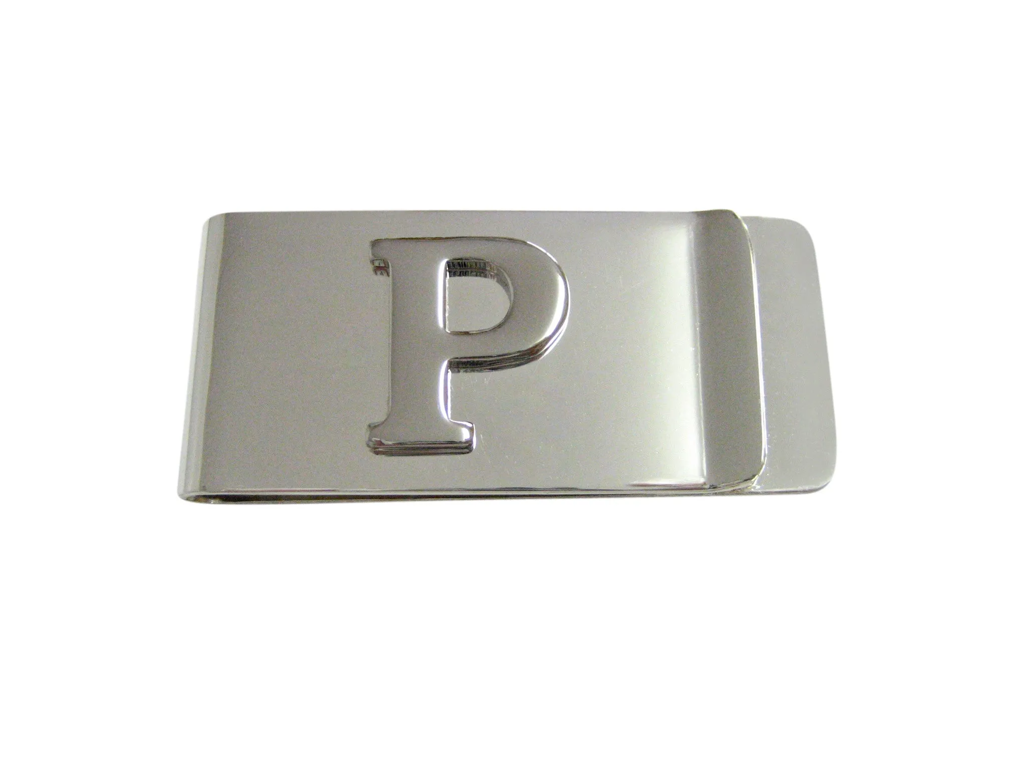 Letter P Monogram Money Clip