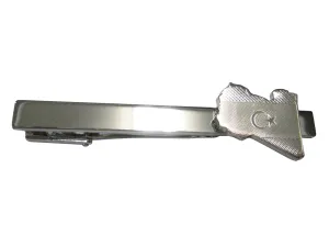 Libya Map Shape and Flag Design Tie Clip