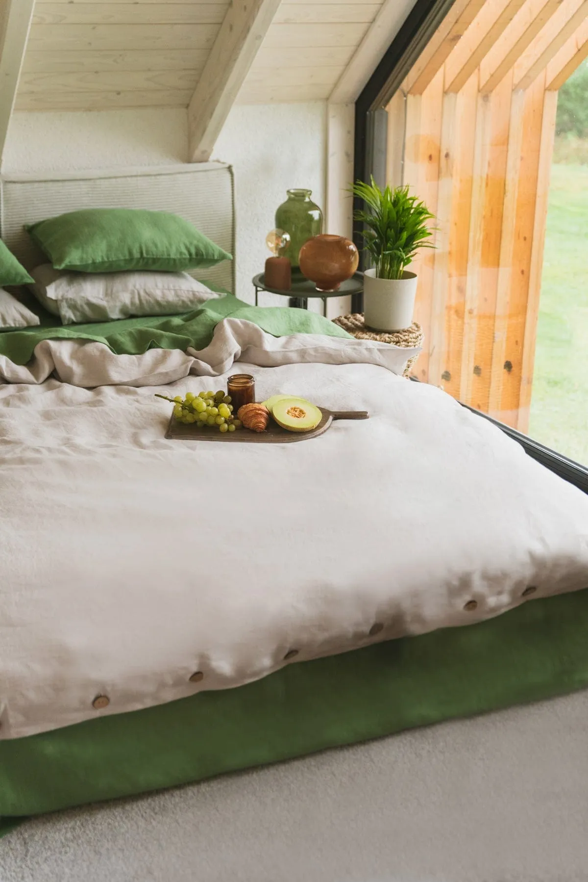 Linen Bedding Set | Cream