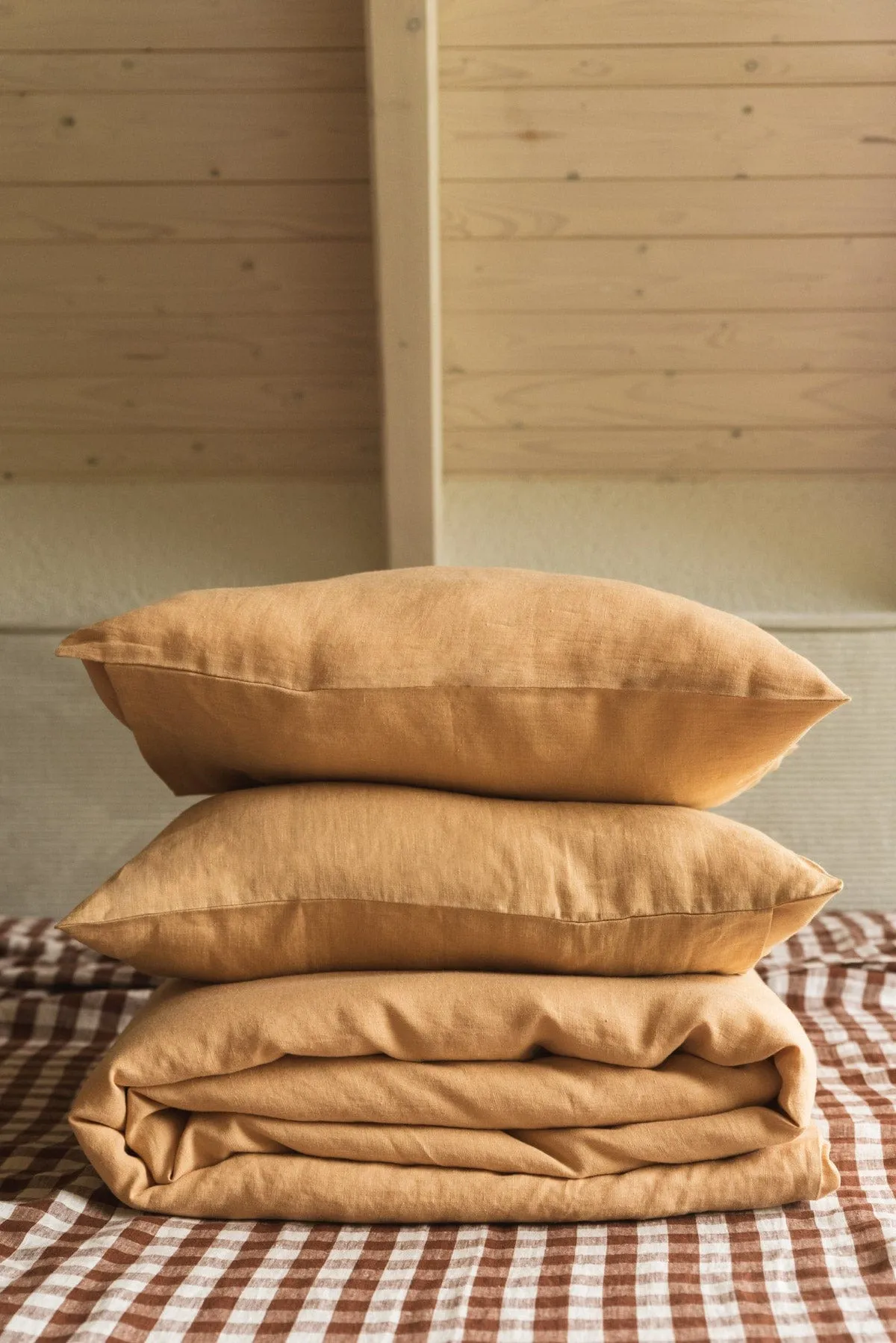 Linen Bedding Set | Mustard