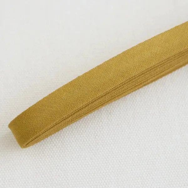 Linen Bias Tape - Mustard Yellow 1/2"