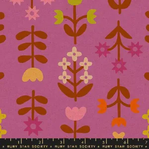 LINEN CANVAS: Meadow Wildflower $14.99/ Yard