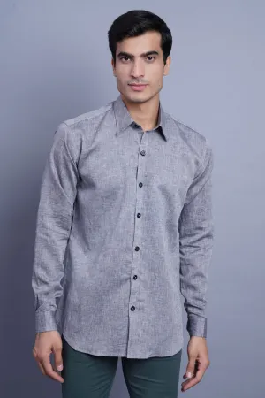 Linen Cotton Grey Shirt