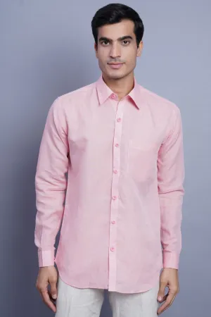 Linen Cotton Light Pink Shirt