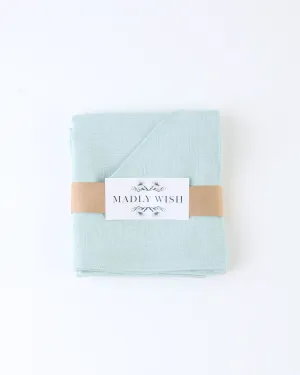Linen Hooded Towel in Lake