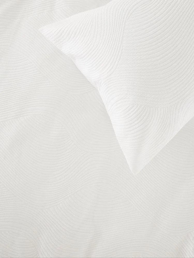 Linen House Alabaster Wave Duvet Cover Set