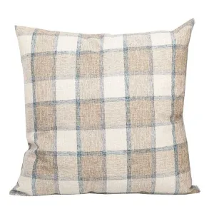 Linen House Checkmate Scatter Cushion 55 x 55cm Desert Sand