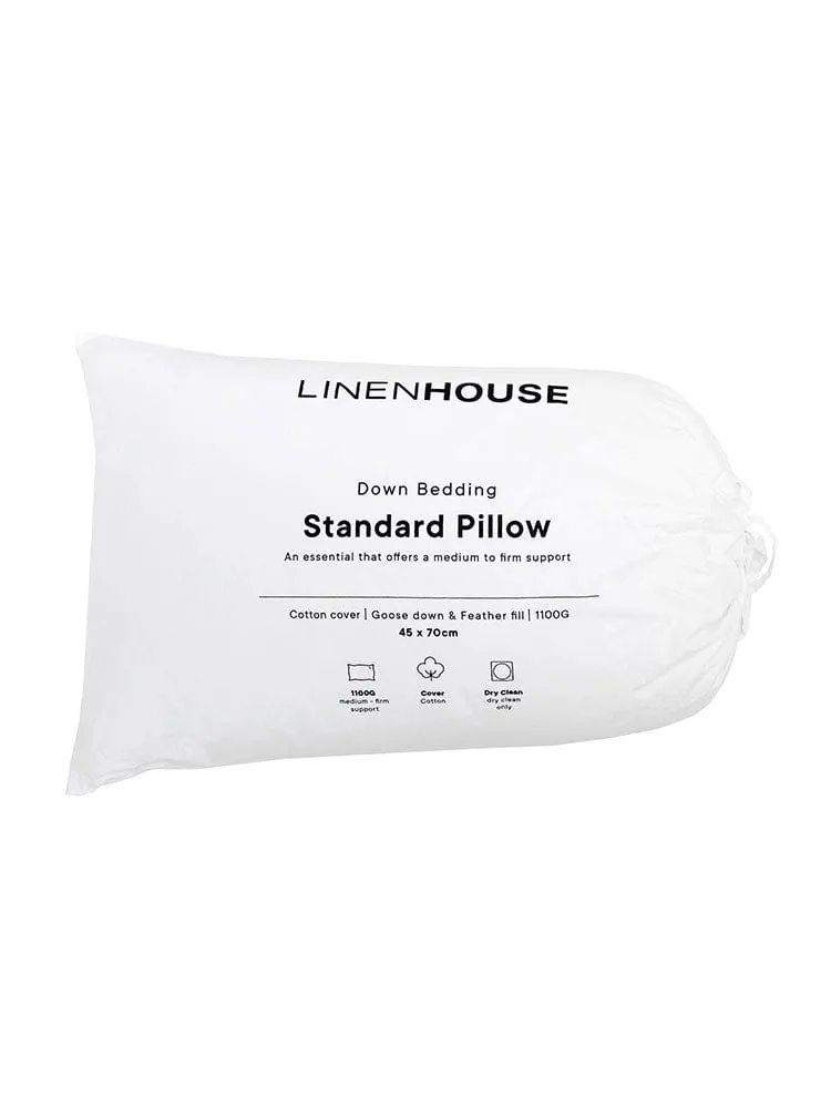 Linen House Goose Down Pillow Inner 45x70cm