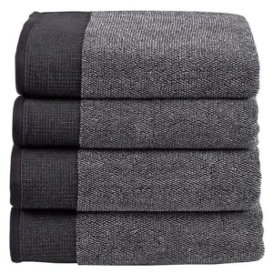 Linen House Plush Charcoal Towel Collection