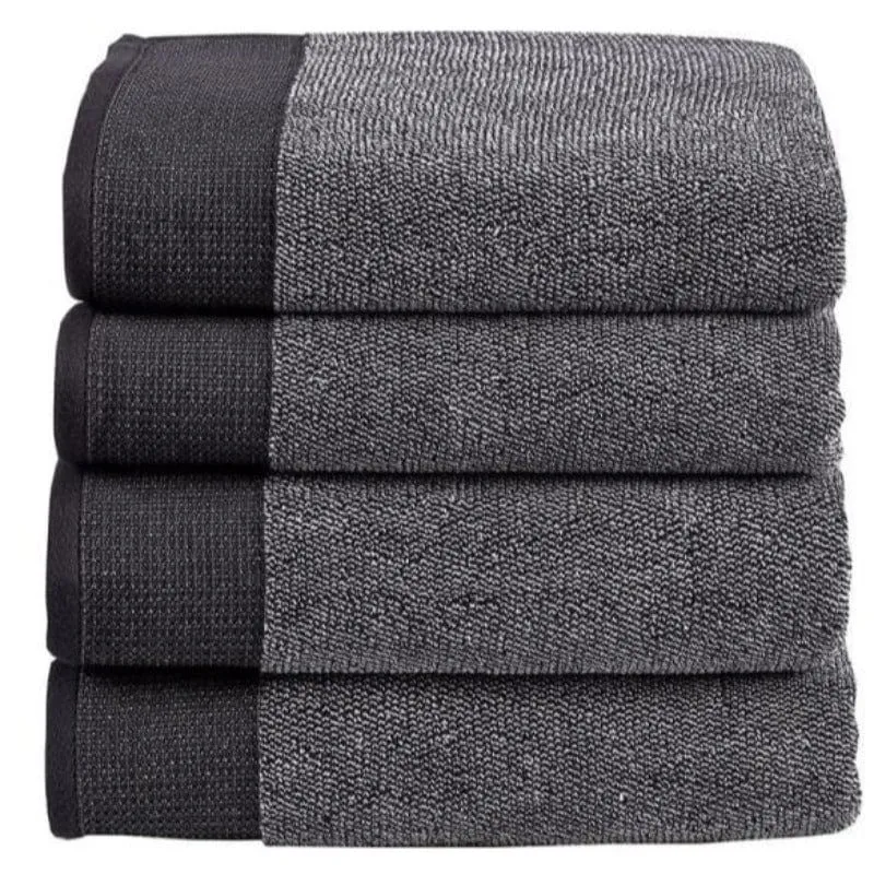 Linen House Plush Charcoal Towel Collection