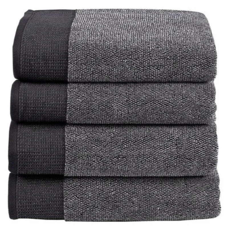 Linen House Plush Charcoal Towel Collection