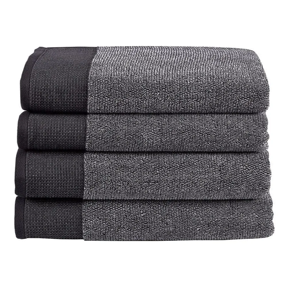 Linen House Plush Charcoal Towel Collection