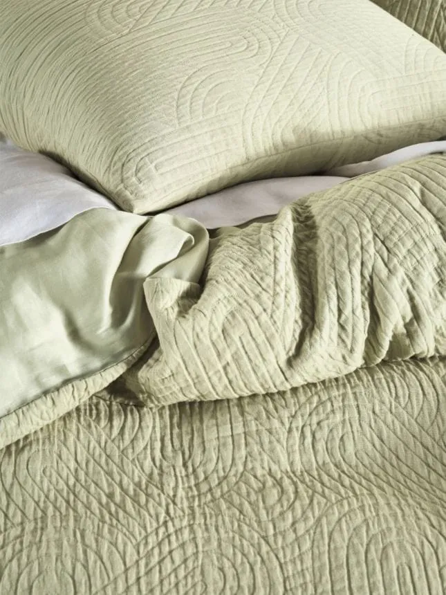 Linen House Wasabi Lila Duvet Cover Set