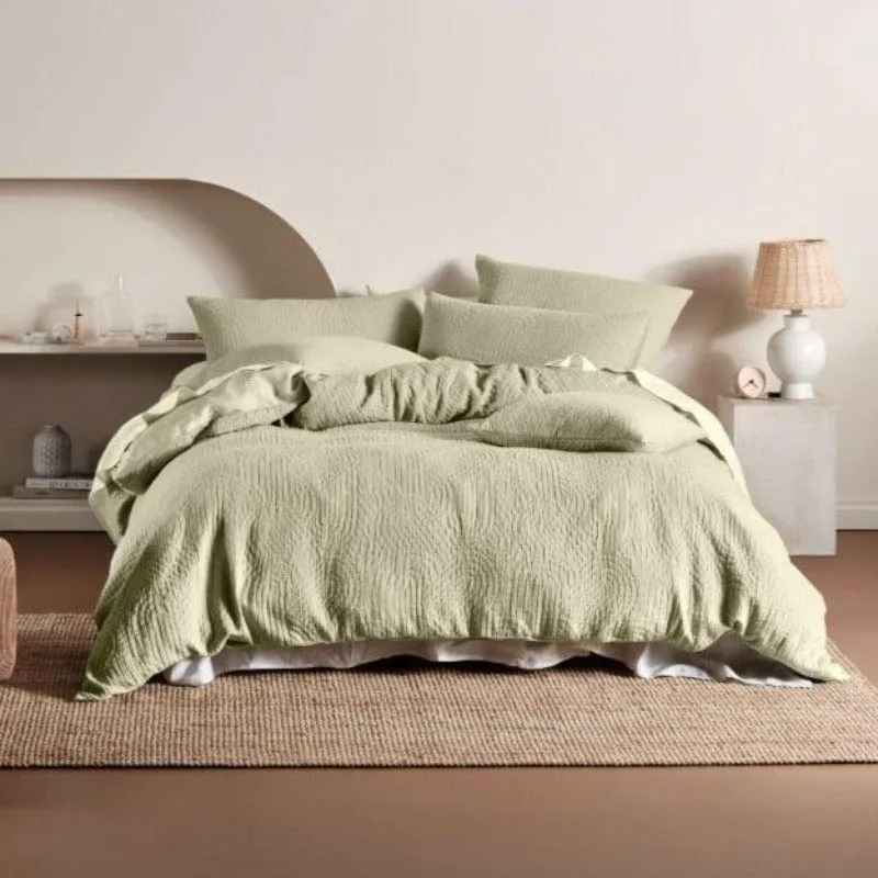 Linen House Wasabi Lila Duvet Cover Set