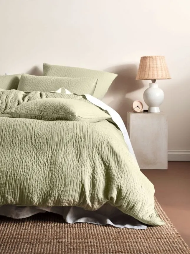 Linen House Wasabi Lila Duvet Cover Set