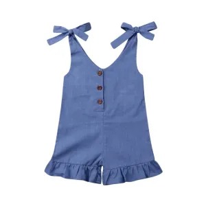 Linen Jumpsuit - Blue