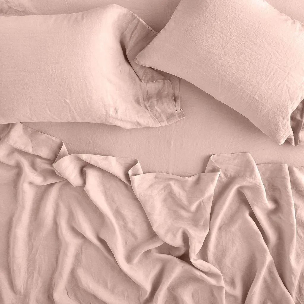 Linen Pillowcase - Rouge - King