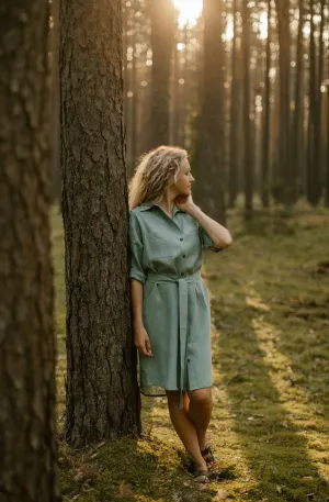 Linen Shirt Dress