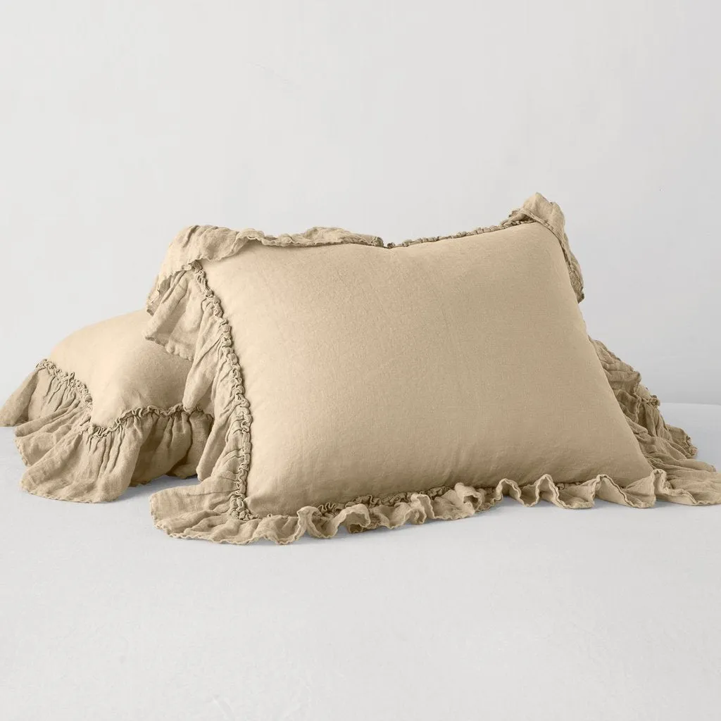 Linen Whisper Deluxe Sham - Honeycomb