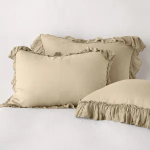 Linen Whisper Deluxe Sham - Honeycomb