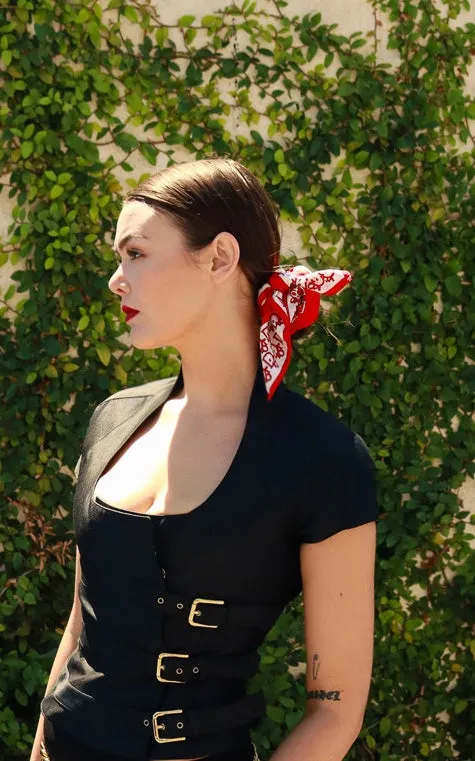 Logo Print Scarf