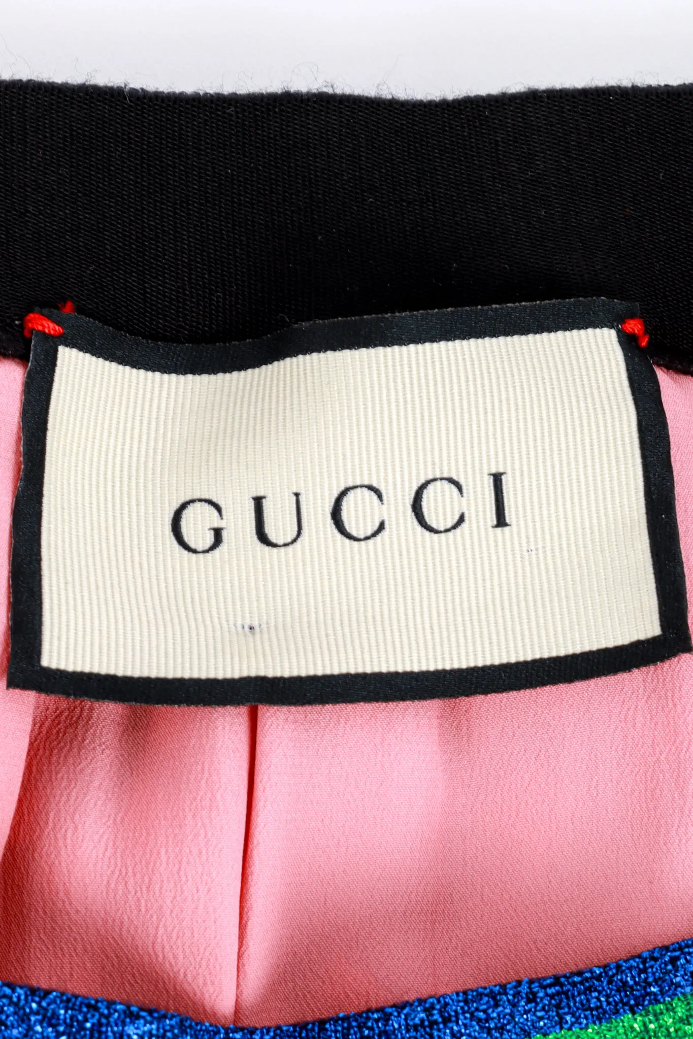 Lurex Pleated GG Skirt