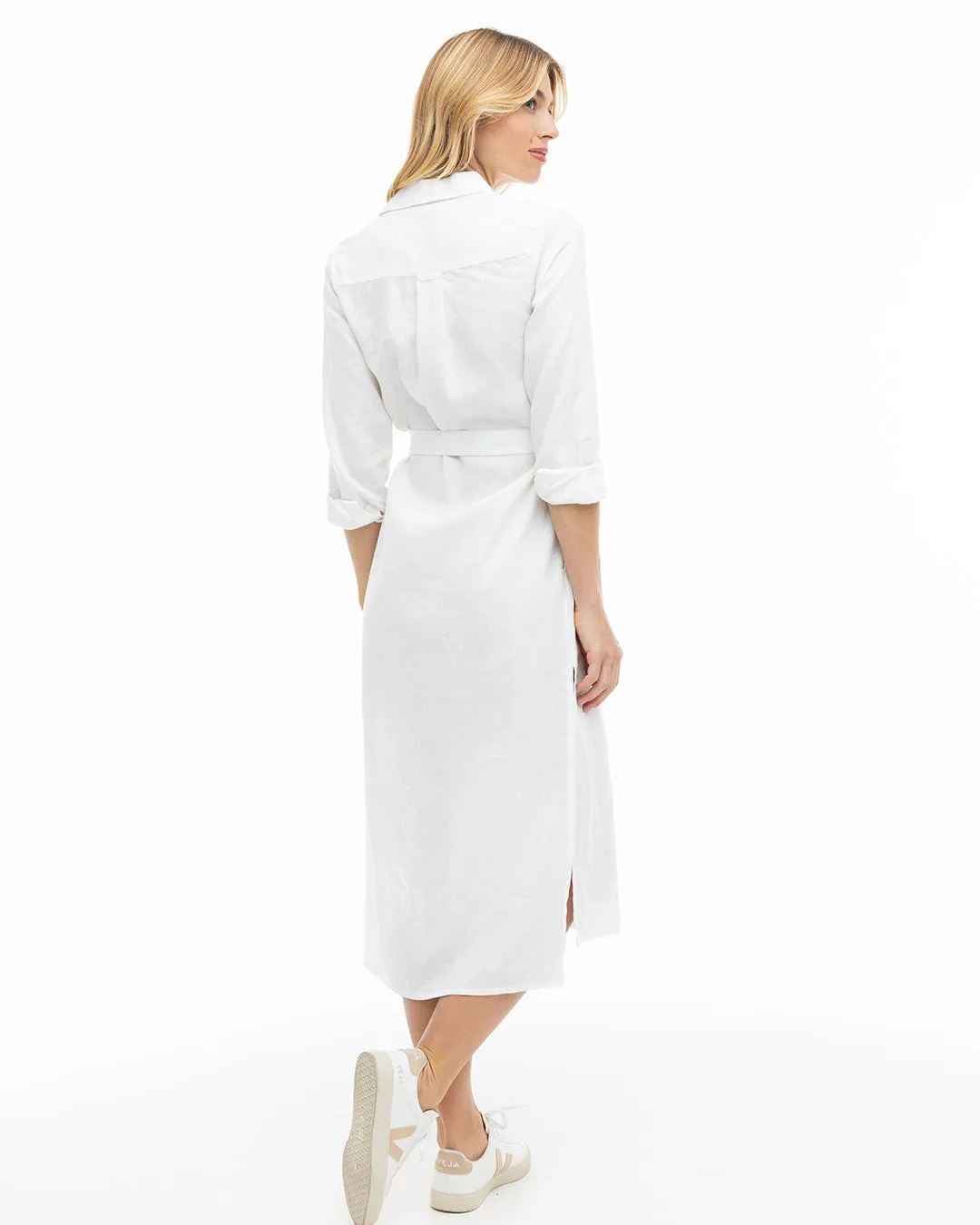 Luxe Linen Shirt Dress