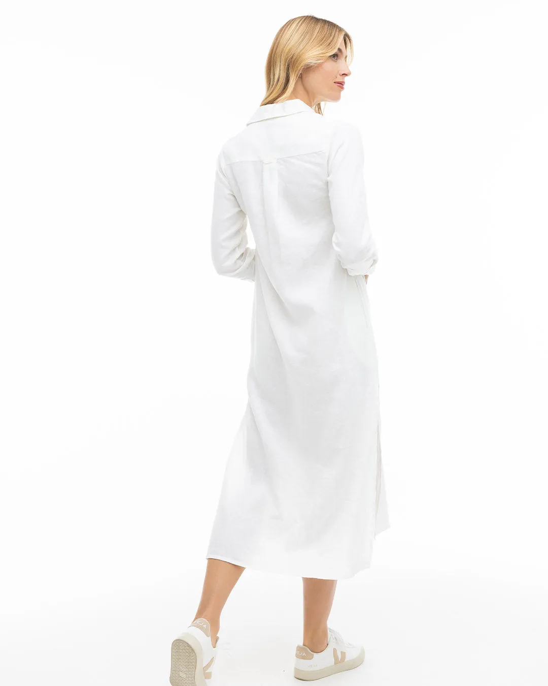 Luxe Linen Shirt Dress
