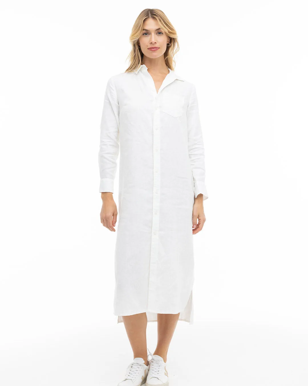 Luxe Linen Shirt Dress