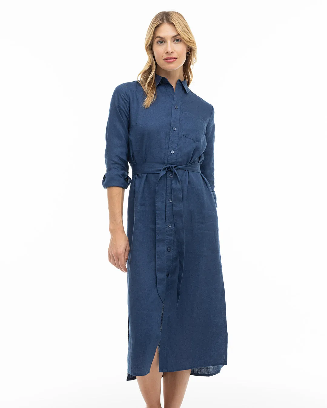 Luxe Linen Shirt Dress