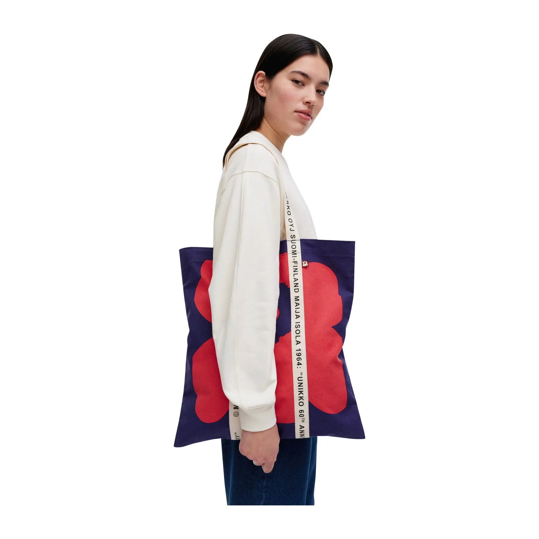 Marimekko Kioski Carrier Midi Unikko Tote Bag