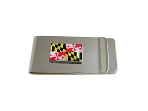 Maryland State Flag Pendant Money Clip