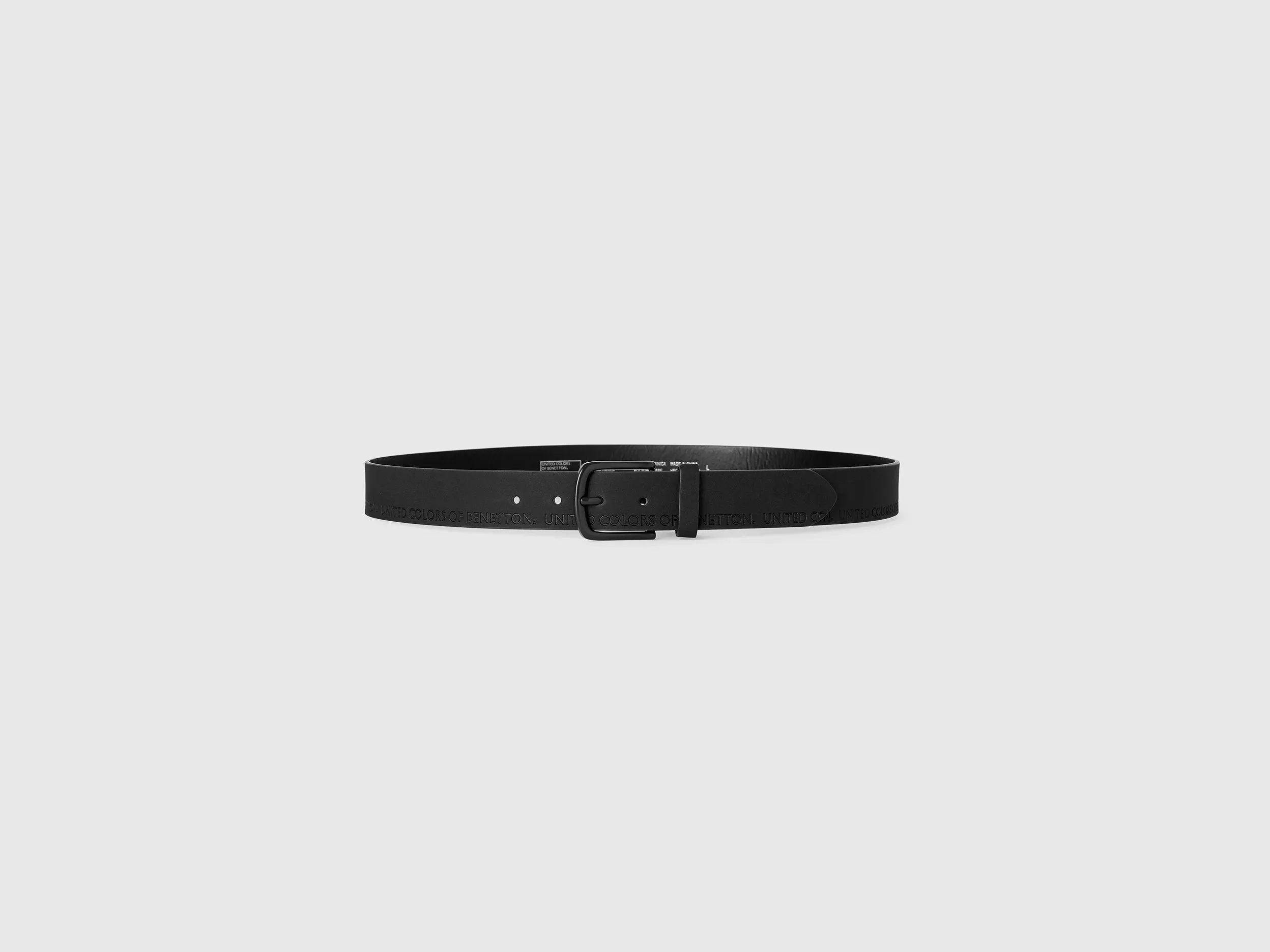 Mens Belt With Embossed Logo