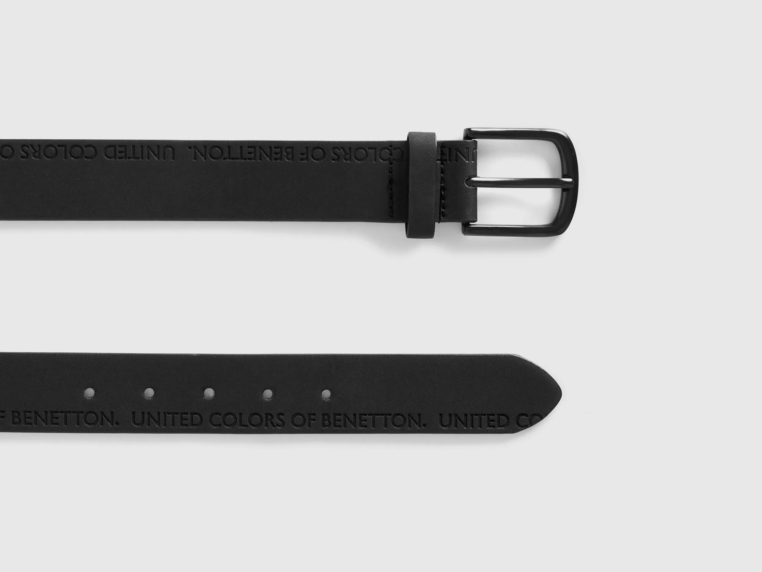Mens Belt With Embossed Logo