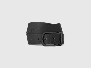 Mens Belt With Embossed Logo