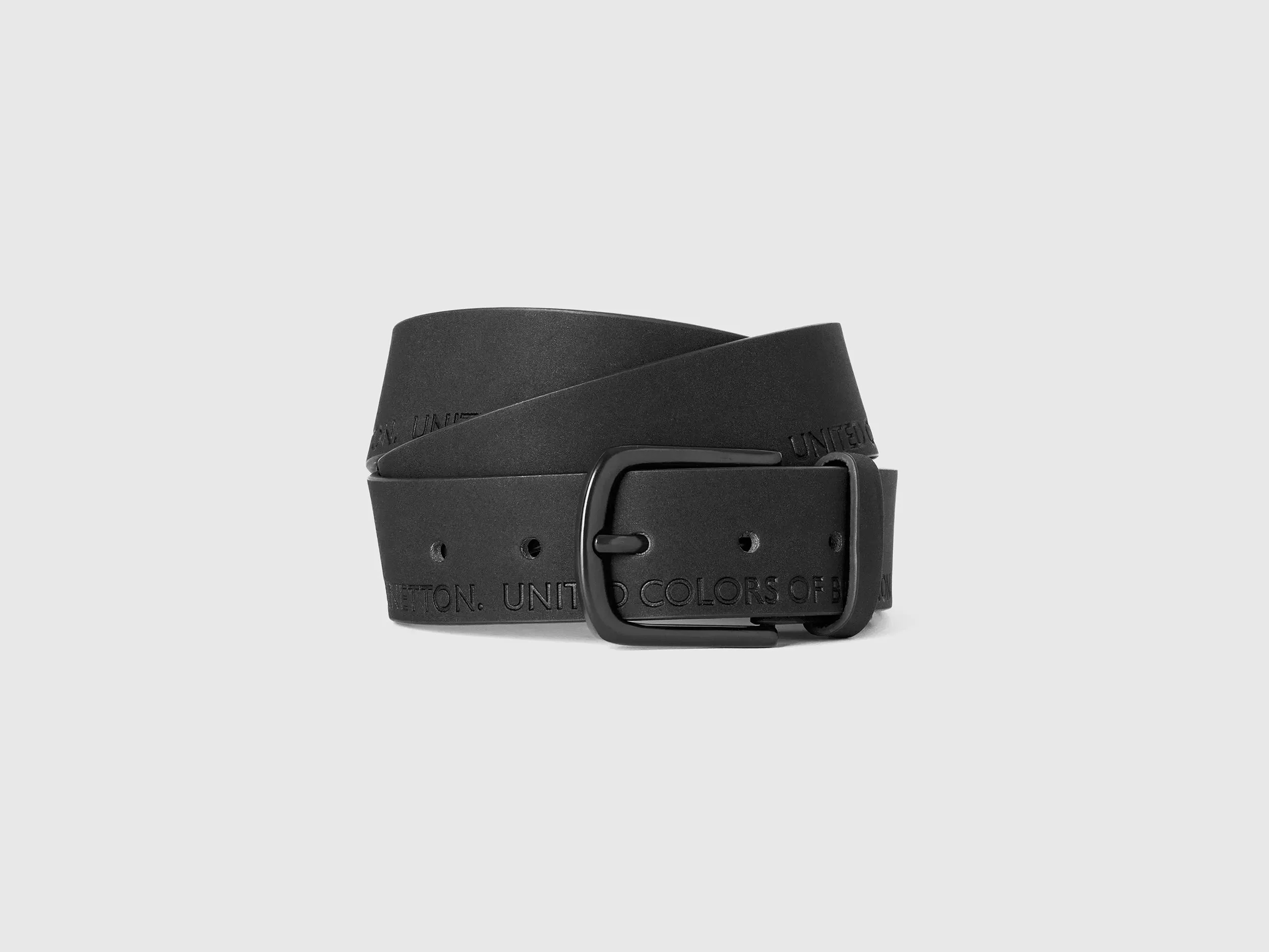 Mens Belt With Embossed Logo