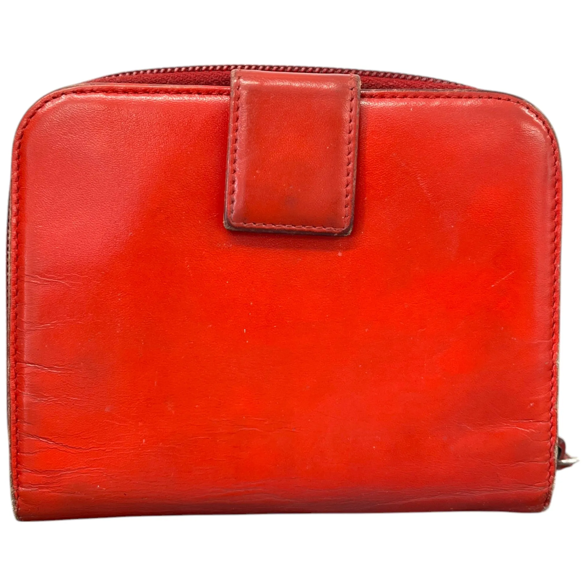 Men's Embossed Logo Purse Red